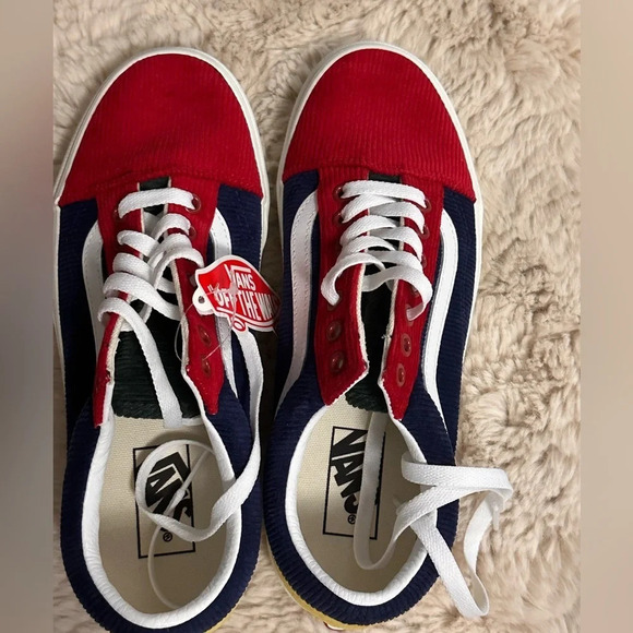 NWT Vans Old Skool Color Block Corduroy Sneakers - Picture 7 of 9
